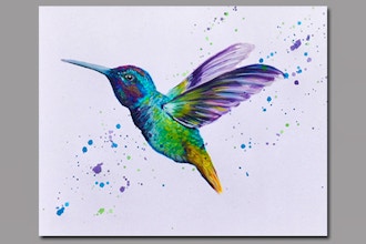 Paint Nite: Hummingbird Takes Flight